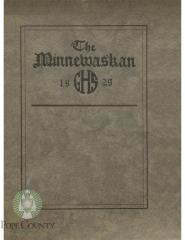 Glenwood High School 1929 yearbook "Minnewaskan" Glenwood, Minnesota