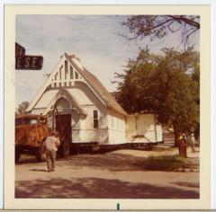 St Pauls's Episcopal Church and Pope County School District #33 School house move