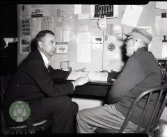 Larry Swaggert and O. A. Hovren in Glenwood Minnesota. 