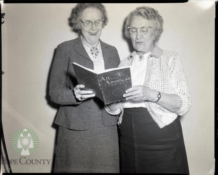 Margot Wells and Myrtle Olson Retire, Glenwood, Minnesota 