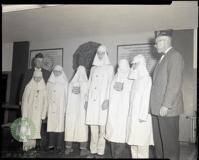Rain Protection for the School Patrol Boys, Glenwood, Minnesota