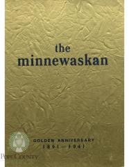 Glenwood High School 1941 yearbook "Minnewaskan" Glenwood, Minnesota