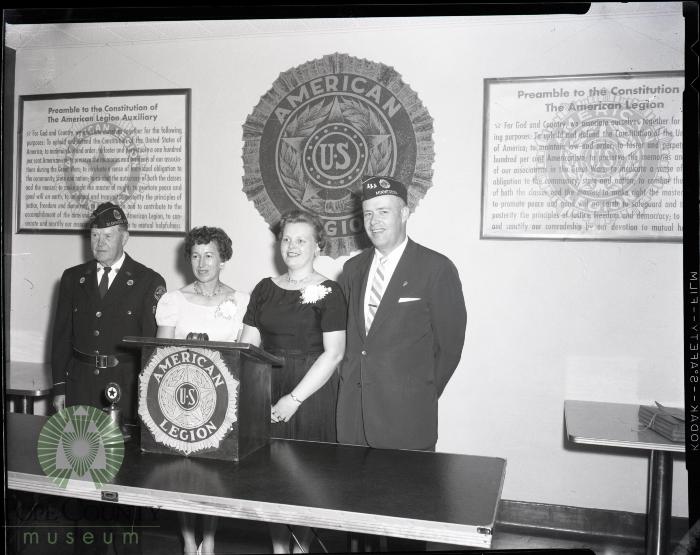 New Officers for American Legion and Legion Auxiliary, Glenwood, Minnesota 