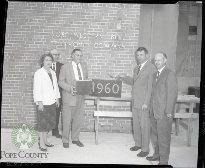 Cornerstone at Northwestern Bell Telephone Company, Glenwood Minnesota 