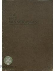 Glenwood High School 1937 yearbook "Minnewaskan" Glenwood, Minnesota