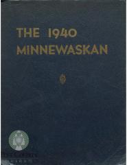 Glenwood High School 1940 yearbook "Minnewaskan" Glenwood, Minnesota