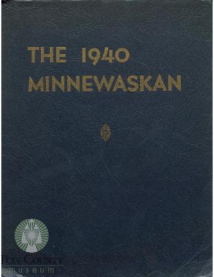 Glenwood High School 1940 yearbook "Minnewaskan" Glenwood, Minnesota