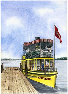 Steamboat Streetcar Boat Minnehaha