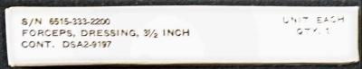 3 1/2" Dressing Forceps