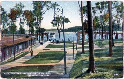 Vista From Tower of Approach Big Island Park, Lake Minnetonka, Minn.  10302