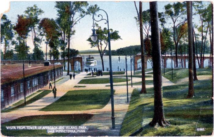 Vista From Tower of Approach Big Island Park, Lake Minnetonka, Minn. 10302