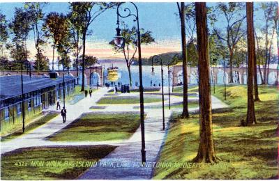 4322.  Main Walk, Big Island Park, Lake Minnetonka, Minneapolis, Minn.