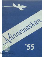 Glenwood High School 1955 yearbook "Minnewaskan" Glenwood, Minnesota