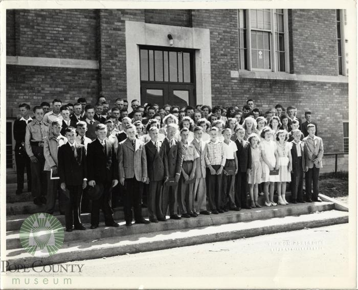 1945 Pope County Rural School 8th Grade Graduation Photo