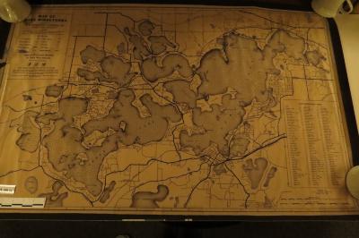 Advertising Map of Lake Minnetonka - Streater Lumber Co.