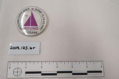 Pinback Button, "Mound City Days", 1997