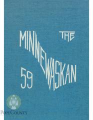 Glenwood High School 1959 yearbook "Minnewaskan" Glenwood, Minnesota