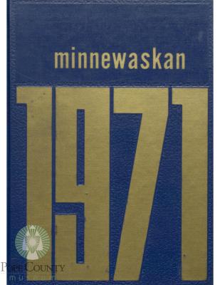 Glenwood High School 1971 yearbook "Minnewaskan" Glenwood, Minnesota