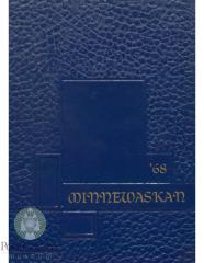 Glenwood High School 1968 yearbook "Minnewaskan" Glenwood, Minnesota