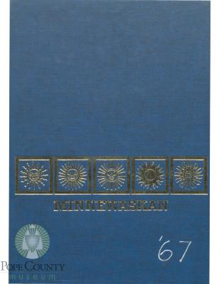 Glenwood High School 1967 yearbook "Minnewaskan" Glenwood, Minnesota