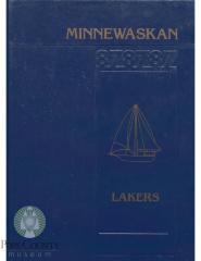 Glenwood High School 1987 yearbook "Minnewaskan" Glenwood, Minnesota