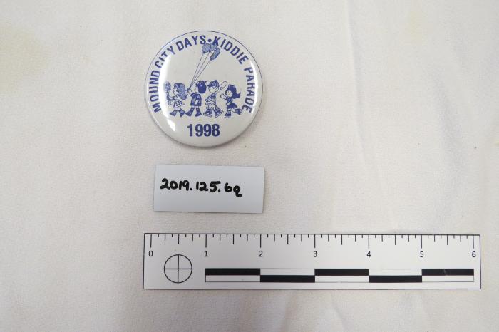 Pinback Button, "Mound City Days", 1998