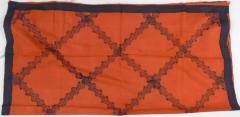 Orange and Blue Cotton Scarf
