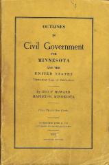 Outlines in Civil Government for Minnesota and the United States, 1942
