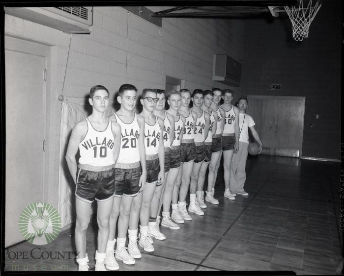 Villard High School Boys Basketball Team, Villard, Minnesota 