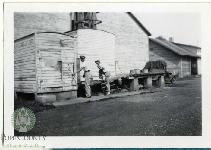 Minnewaska Ice Company ice house in Glenwood, Minnesota