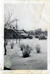 Getting ready to cut ice 1948 in Glenwood, Minnesota