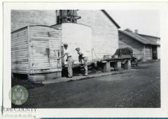 Minnewaska Ice Company ice house in Glenwood, Minnesota