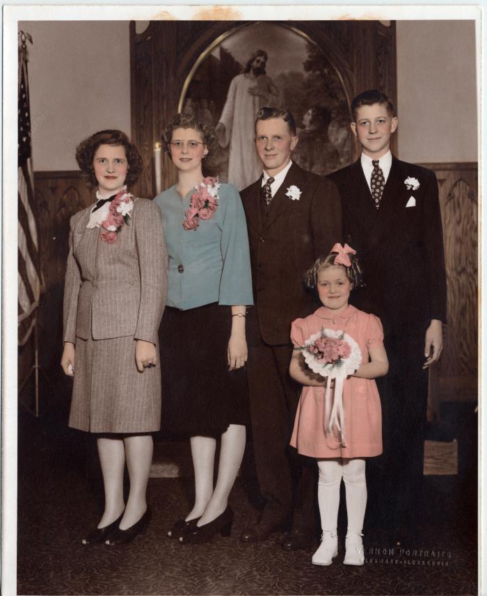 Wedding photo of Maurice and Larraine Anderson