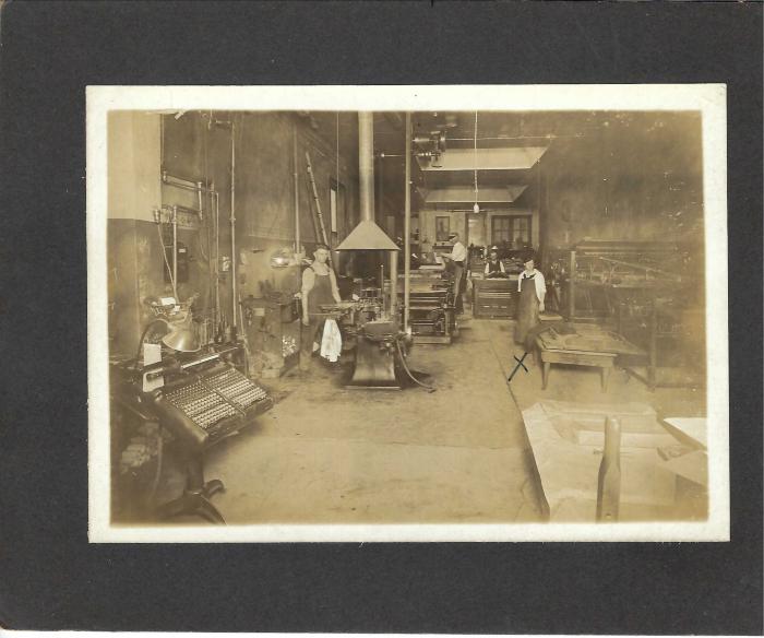 Marshall News Messenger Shop, 1919