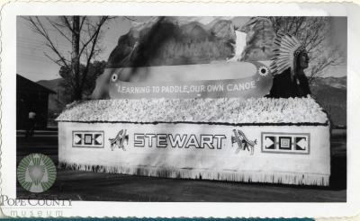 Admission Day Float at Stewart Indian School