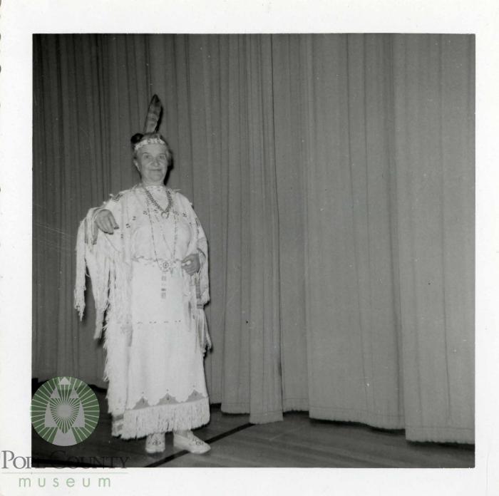 Cleora Helbing in Buckskin Dress