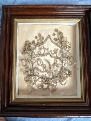 Hairwork Wreath