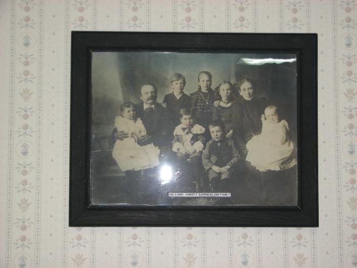 Christ Barsness and family photograph