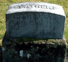 Alexander Gould 1821-1900 head stone.jpg
