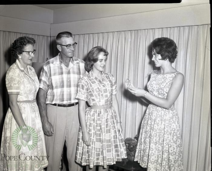 1962 Waterama Queen Janice Lund With Her Family, Glenwood Minnesota 