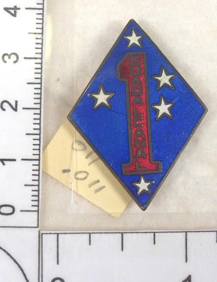 1st Marine Division Pin