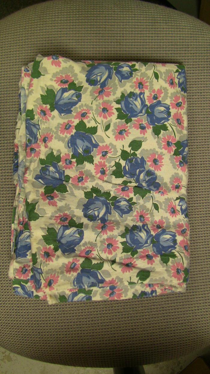 Floral-patterned Cotton Feedsack