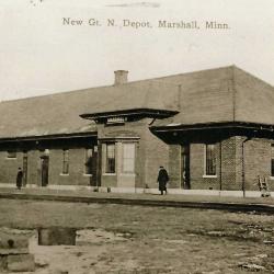 New Great Northern Depot, Marshall, Minn. 1914