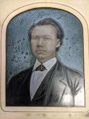 Tintype photograph of Olaus R. Signalness