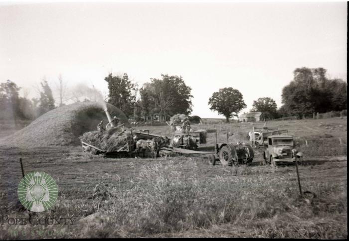 Threshing at Fair Acres Farm 1939