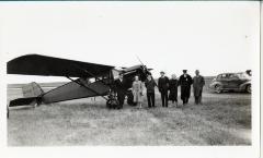 Group at Airport in Glenwood, Minnesota