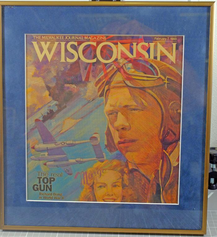 Milwaukee Journal Magazine cover of Richard Bong and Marge