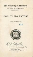 University of Minnesota Faculty Regulations Pamphlet