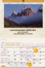 Cottonwood Grocery Calendar