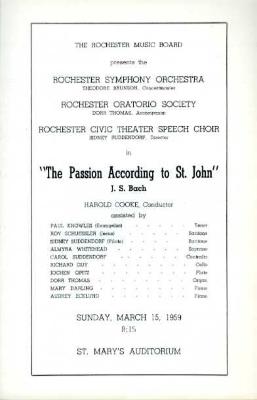 The Rochester Symphony Orchestra Program